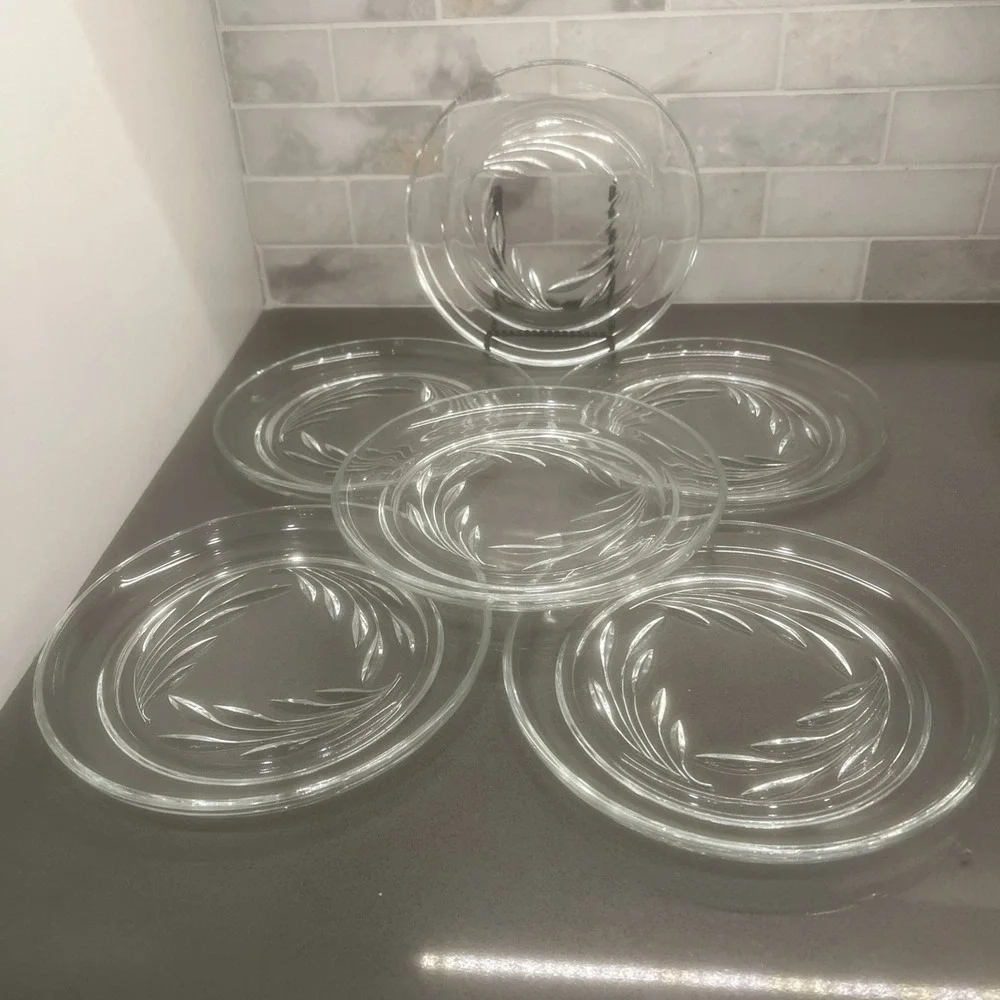 6-Vintage Indiana Glass Willow (8
